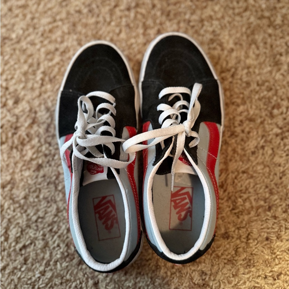 Vans Black and Red High-Tops Women’s